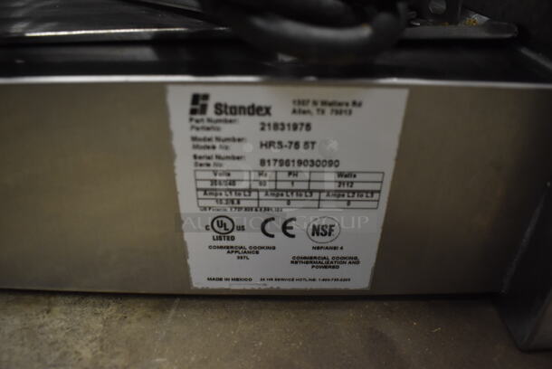 Standex HRS-75 5T Commercial Stainless Steel Countertop Hot Dog Roller Grill. 208/240V, 1 Phase. - Image 4 of 4