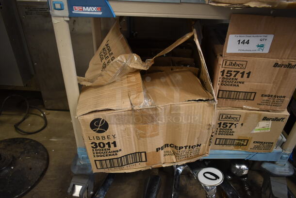 2 Boxes of 36 BRAND NEW! Libbey 3011 Perception 14 oz Wine Glasses w/ 1 Extra Wine Glass. 2 Times Your Bid! - Image 2 of 4
