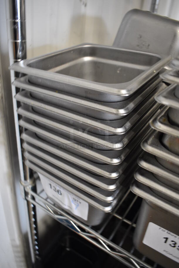 12 Stainless Steel 1/6 Size Drop In Bins. 1/6x4. 12 Times Your Bid! - Image 2 of 3