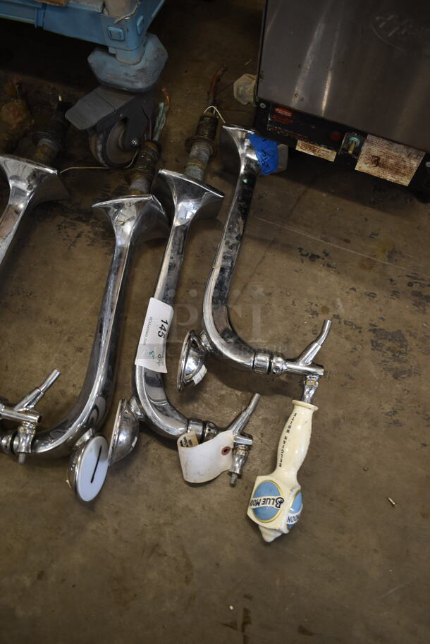 8 Stainless Steel Single Tap Beer Towers. Comes w/ Blue Moon and Samuel Adams Handle. 8 Times Your Bid! - Image 2 of 5