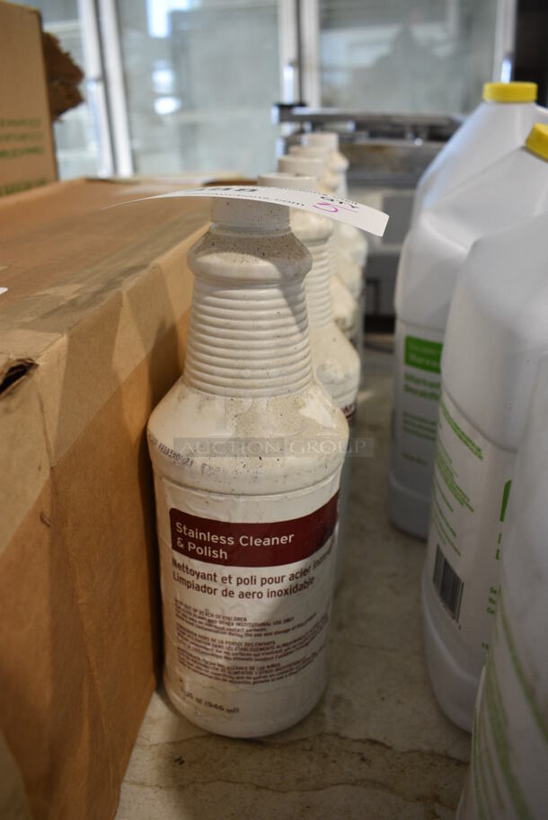 ALL ONE MONEY! Lot of 5 Stainless Steel Cleaner Bottles - Image 1 of 2