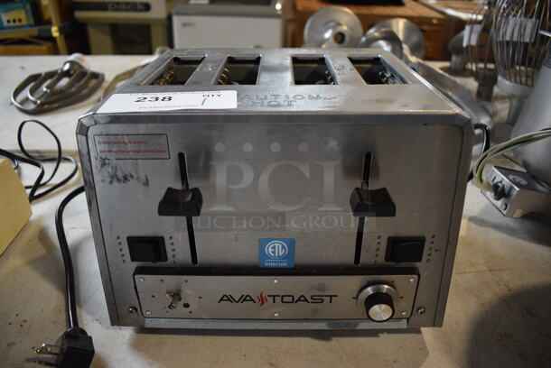 Avatoast Model CT-100 Stainless Steel Commercial Countertop 4 Slot Toaster. 208 Volts, 1 Phase. 12x10x9.5