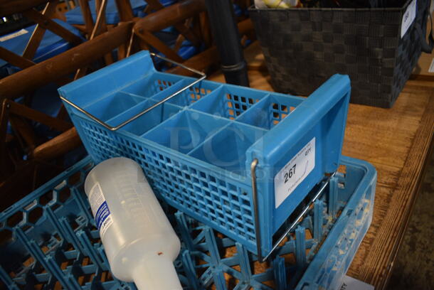 ALL ONE MONEY! Lot of Poly Dish Caddy, Silverware Caddy and Spray Bottle! Includes 19.5x19.5x4 - Image 2 of 2