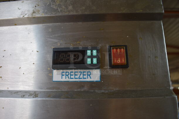 Avantco CFD1FF Stainless Steel Commercial Single Door Reach In Freezer w/ Poly Coated Racks on Commercial Casters. 115 Volts, 1 Phase. 29x32x83. Tested and Working! - Image 3 of 7