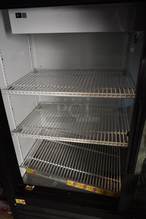 2019 True GDM-41SL-48-HC-LD Metal Commercial 2 Door Reach In Cooler Merchandiser w/ Poly Coated Racks. 115 Volts, 1 Phase. Tested and Powers On But Does Not Get Cold - Image 3 of 5