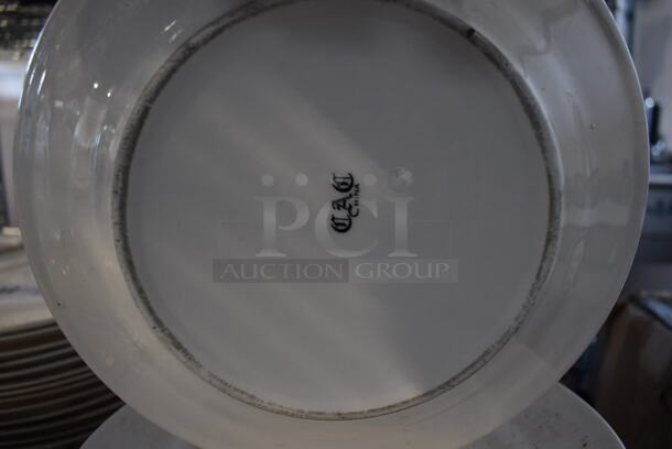 32 White Ceramic Plates. 9x9x1. 32 Times Your Bid! - Image 3 of 3