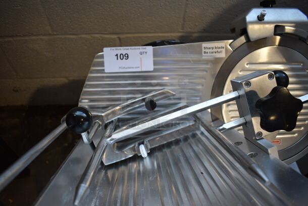 Avantco Stainless Steel Commercial Countertop Automatic Meat Slicer w/ Blade Sharpener. 24x22x31. Tested and Working! - Image 5 of 9