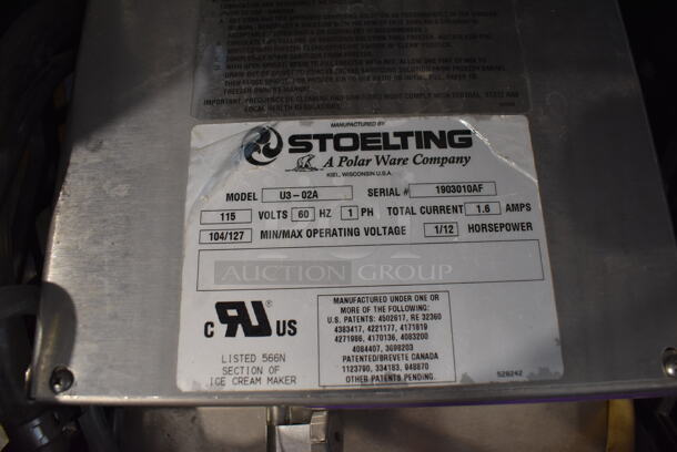 4 Stoelting Model U3-02A Metal Commercial Remote Mix Pumps. Goes GREAT w/ Lot # 4 and 5! 115 Volts, 1 Phase. 10x10x10. 4 Times Your Bid! - Image 2 of 4