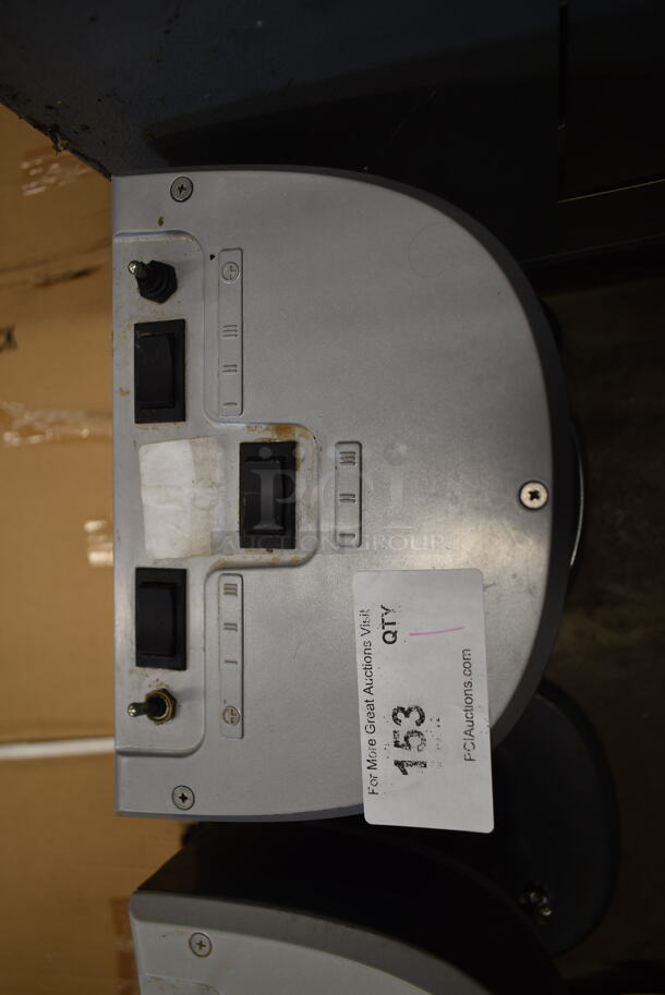 Hamilton Beach HMD400 Metal Commercial Countertop 3 Head Milkshake Mixer. Middle Mixing Auger is Missing. 120 Volts, 1 Phase. Tested and Does Not Power On - Image 2 of 4