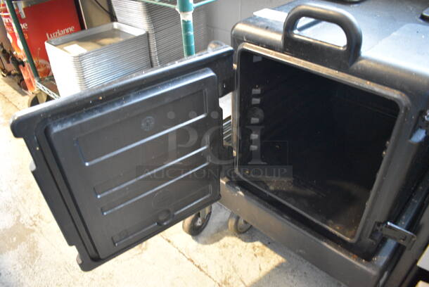 Cambro PC300 Black Poly Insulated Food Catering Case on Black Poly Dolly. 17x26x31 - Image 5 of 8