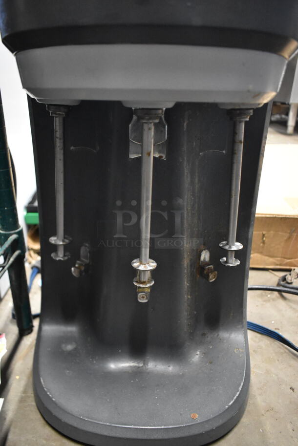 Hamilton Beach HMD400 Metal Commercial Countertop 3 Head Milkshake Mixer. 120 Volts, 1 Phase. Tested and Working Except for Middle Head - Image 3 of 4