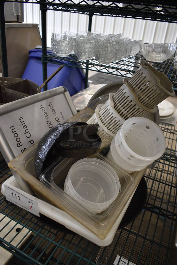 ALL ONE MONEY! Lot of Various Items Including Poly Drop In Bins, Silverware Holders in Poly Bin! - Image 4 of 4