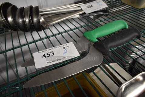 2 Stainless Steel Knives. 12". 2 Times Your Bid!
