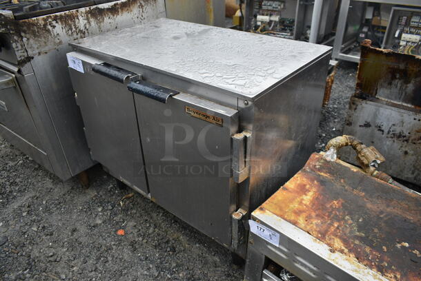 Beverage Air UCR34 Stainless Steel Commercial 2 Door Undercounter Cooler. 115 Volts, 1 Phase. Tested and Working! - Image 2 of 6