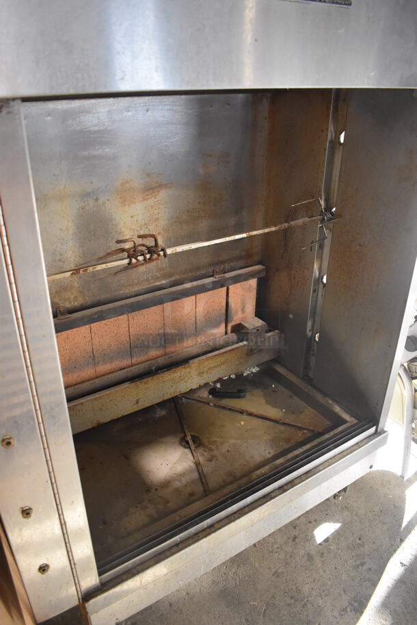 American Range Stainless Steel Commercial Natural Gas Powered Rotisserie Oven w/ 1 Spit. 44x26x58 - Image 4 of 6