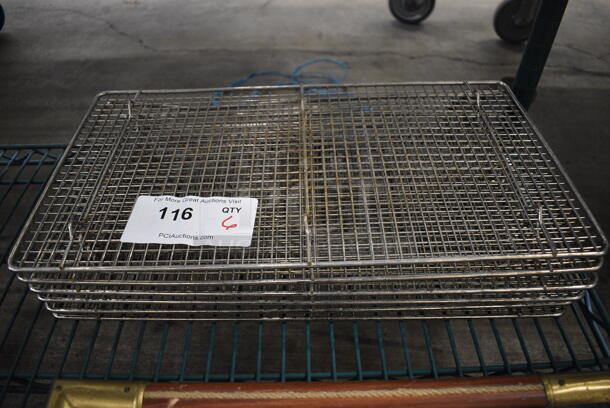 6 Metal Cooling Racks. 18x10x0.5. 6 Times Your Bid!