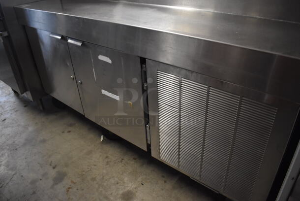 Traulsen VPS72S Stainless Steel Commercial Prep Table on Commercial Casters. 115 Volts, 1 Phase. 72x34x48. Tested and Does Not Power On - Image 3 of 8
