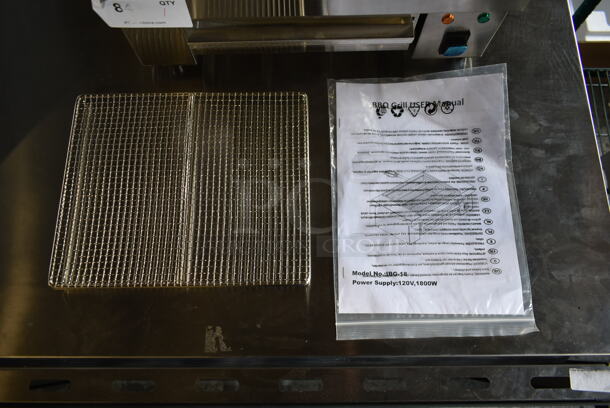 BRAND NEW SCRATCH AND DENT! 2023 Hoocoo IBG-18 Stainless Steel Commercial Countertop Electric Powered Barbecue BBQ Grill. 110 Volts, 1 Phase. Tested and Working! - Image 2 of 7