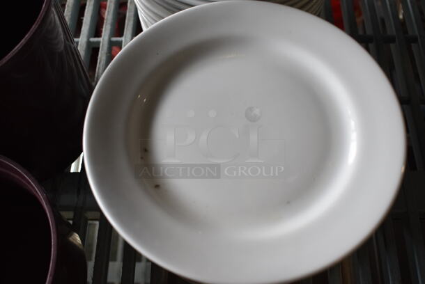 16 White Ceramic Plates. 7.5x7.5x1. 16 Times Your Bid! - Image 3 of 5