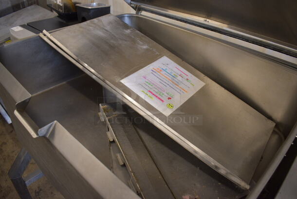 Lolo Stainless Steel Commercial Floor Style Natural Gas Powered Manual Tilting Braising Pan. 50x35x42 - Image 5 of 6