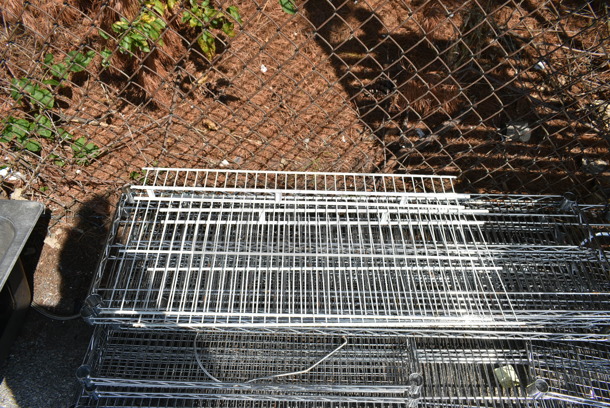 13 BRAND NEW SCRATCH AND DENT! Items Including Pan Rack Sides and Chrome Finish Wire Shelves. Includes 26x10x70, 32x16x2, 48x14x1.5, 30x18x1.5, 48x14x1.5. 13 Times Your Bid!  - Image 5 of 9