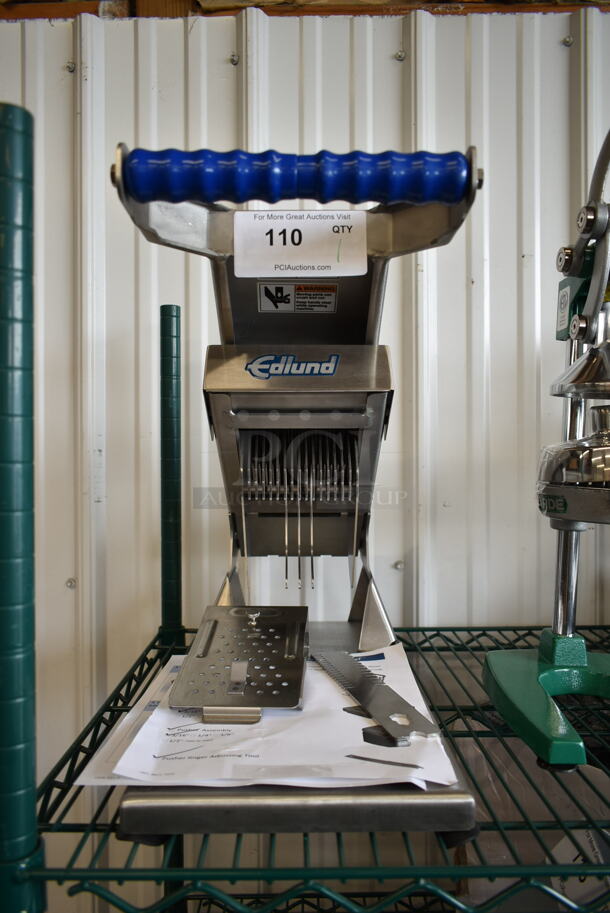 LIKE NEW! Edlund ARC-136 ARC Metal Countertop Manual Fruit and Vegetable Slicer with 3/16" Blades. - Image 1 of 6