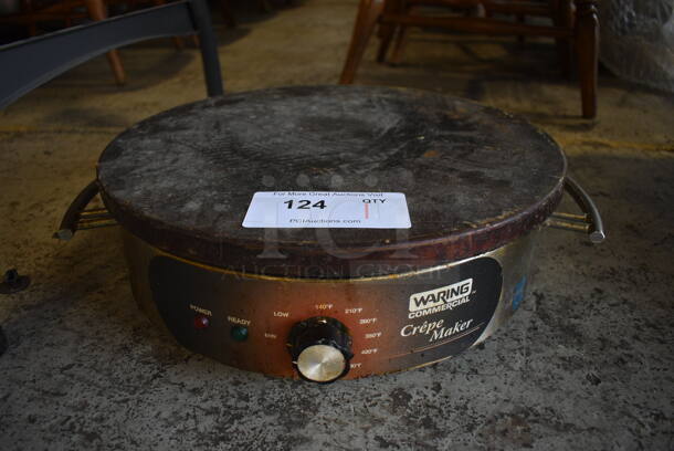 Waring WSC160 Stainless Steel Commercial Countertop Crepe Maker. 120 Volts, 1 Phase. 19x18x5 - Image 1 of 8