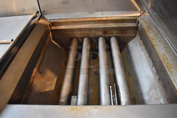 Pitco Frialator DD24RUFM Stainless Steel Commercial Natural Gas Powered Donut Fryer w/ Grease Trap. 72,000 BTU. 29x43x56 - Image 4 of 6