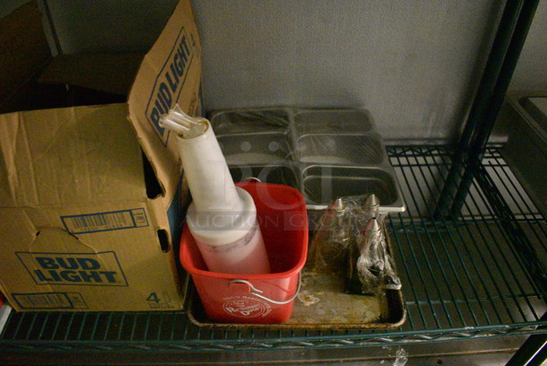 ALL ONE MONEY! Tier Lot of Various Metal Baking Pans, Cutting Boards and Drop In Bins. (kitchen) - Image 2 of 6