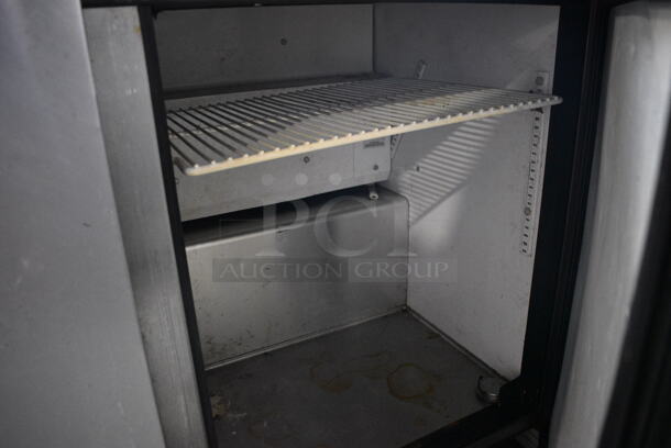 True Model TUC-48F Stainless Steel Commercial 2 Door Undercounter Freezer w/ Commercial Can Opener Mount on Commercial Casters. 115 Volts, 1 Phase. 49x30x36. Tested and Temps at 40 Degrees - Image 6 of 6