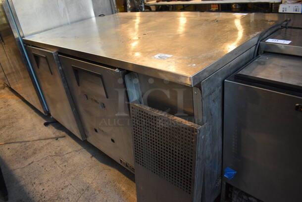 2011 True TUC-67F Stainless Steel Commercial 2 Door Undercounter Freezer on Commercial Casters. 115 Volts, 1 Phase. 67x33x35.5. Tested and Working! - Image 2 of 6