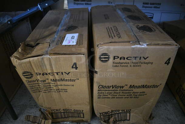 2 Boxes of Pactiv ClearView MealMaster Microwavable Containers. 2 Times Your Bid!