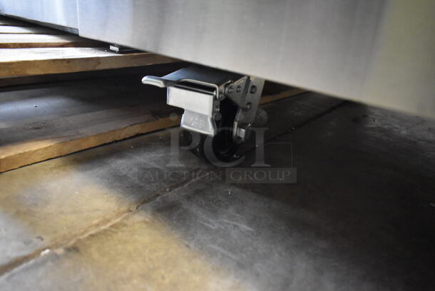BRAND NEW SCRATCH AND DENT! 2023 Avantco 178CBE36HC Stainless Steel Commercial 2 Drawer Refrigerated Chef Base on Commercial Casters. 115 Volts, 1 Phase. Tested and Working! - Image 6 of 8