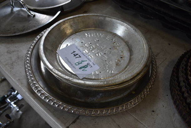 ALL ONE MONEY! Lot of 8 Various Metal Pans. Includes 12.5x12.5x1 - Image 2 of 3
