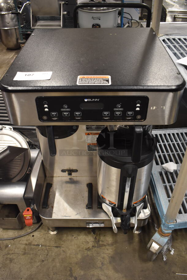 2020 BUNN ICB Twin SH Commercial Stainless Steel Electric Countertop Twin Automatic Coffee Brewer For Soft Heat Thermal Servers, Includes 1 Server. 120/208V, 1 Phase.