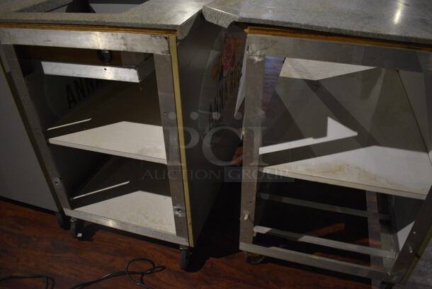 3 Metal Portable Counters on Commercial Casters. Includes 44x27x39.5. 3 Times Your Bid! (lounge) - Image 3 of 5