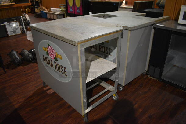 3 Metal Portable Counters on Commercial Casters. Includes 44x27x39.5. 3 Times Your Bid! (lounge) - Image 4 of 5