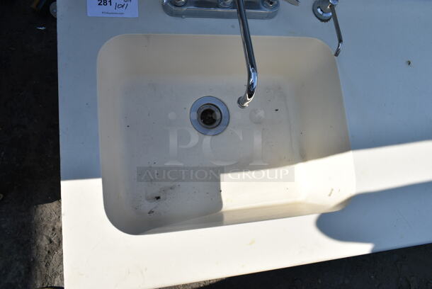 Counter w/ Sink Basin, Faucet and Handles. Bay 21x16x10 - Image 5 of 5