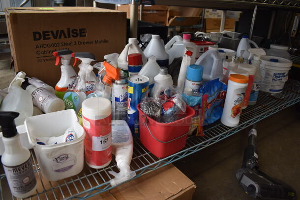 ALL ONE MONEY! Tier Lot of Various Items Including Cleaners