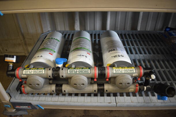 3M Water Filtration System w/ 3 Filters. 21x7x16 - Image 2 of 3