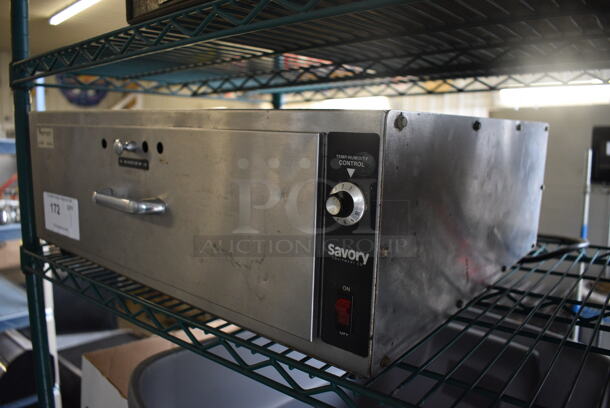 Savory Stainless Steel Commercial Single Drawer Warming Drawer. 22.5x19x8. Tested and Working! - Image 2 of 5