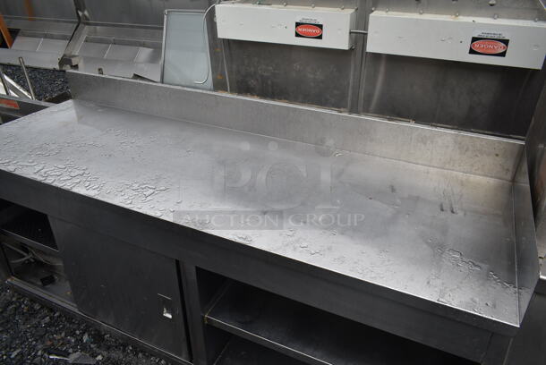 Randell Stainless Steel Commercial Counter w/ Back Splash and Under Shelves. - Image 2 of 6