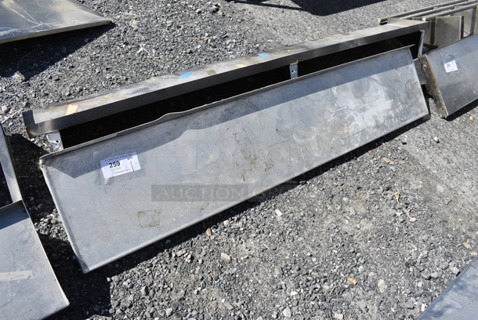 Metal Shelf w/ Wall Mount Brackets. 60x12x13