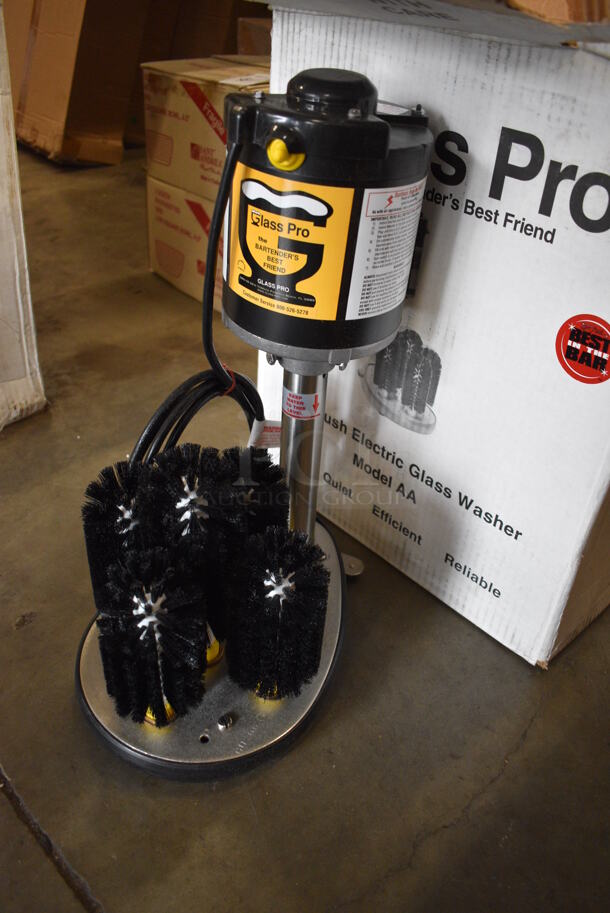 BRAND NEW IN BOX! Glass Pro Model AA Stainless Steel Commercial Countertop Electric Powered Glass Washer. 9x13x18 - Image 2 of 5