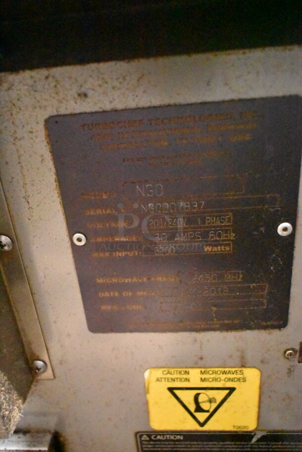 Turbochef NGO Metal Commercial Countertop Electric Powered Rapid Cook Oven. 208/240 Volts, 1 Phase.  - Image 4 of 4