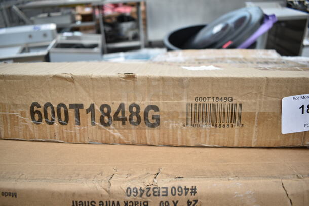 BRAND NEW SCRATCH AND DENT! Regency 600T1848G 18" x 48" 18-Gauge 304 Stainless Steel Commercial Work Table with Galvanized Legs and Undershelf. May Be Missing Pieces.  - Image 3 of 3