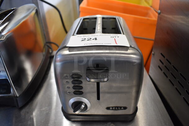 Bella Model KT-3124 Metal Commercial Countertop 2 Slot Toaster. 120 Volts, 1 Phase. 7x11x8