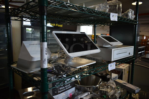 ALL ONE MONEY! Lot of Clover POS System w/ S503 Pro Display Monitor, C503 Pro Terminal, P500 Receipt Printer and Cash Drawer. - Image 2 of 12