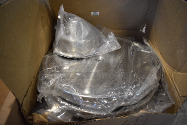 6 BRAND NEW IN BOX! Metal Cake Stands. Comes Disassembled. 13x13x7. 6 Times Your Bid!