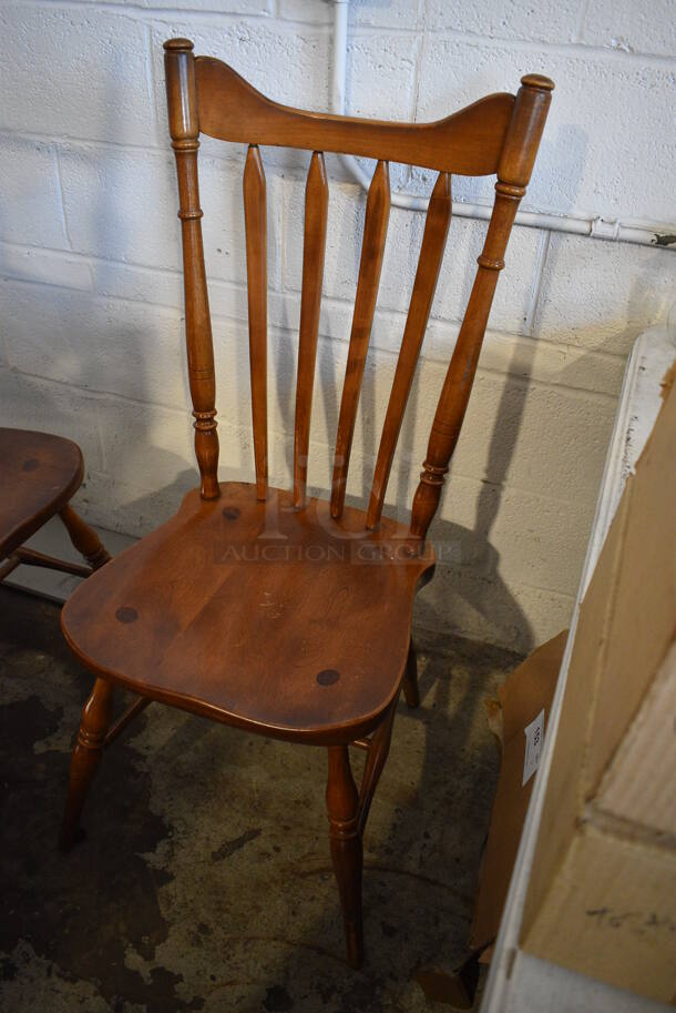 6 Wooden Dining Chairs. Stock Picture - Cosmetic Condition May Vary. 20x18x42. 6 Times Your Bid! - Image 2 of 5